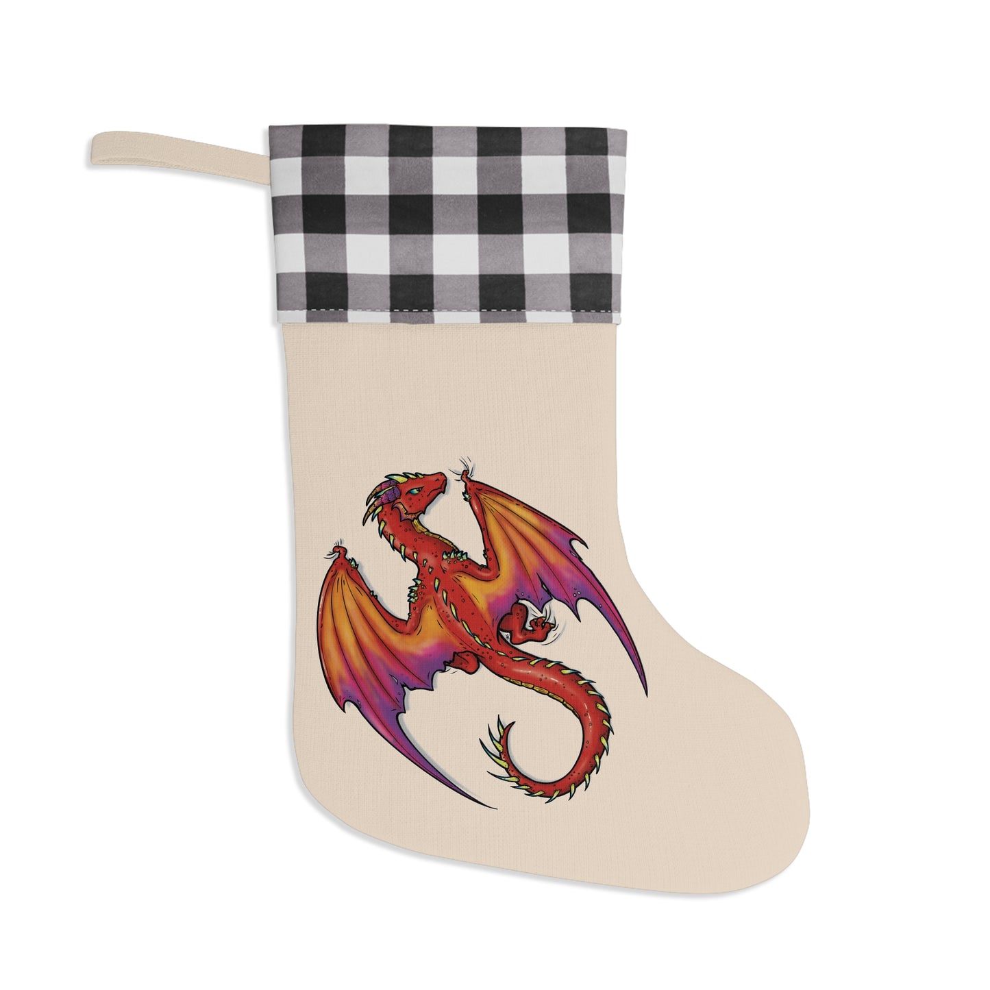 "Dragon (Red)" - Christmas Stocking