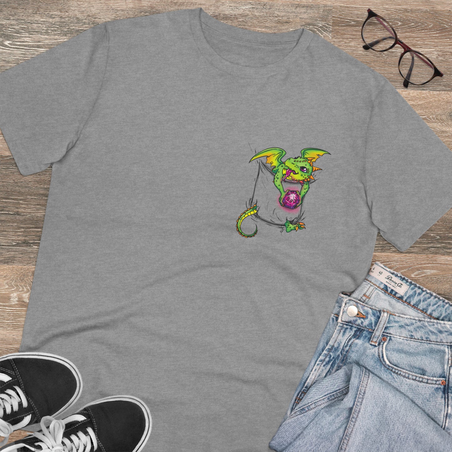 "Pocket Dragon" - Short Sleeve Tee (Organic)