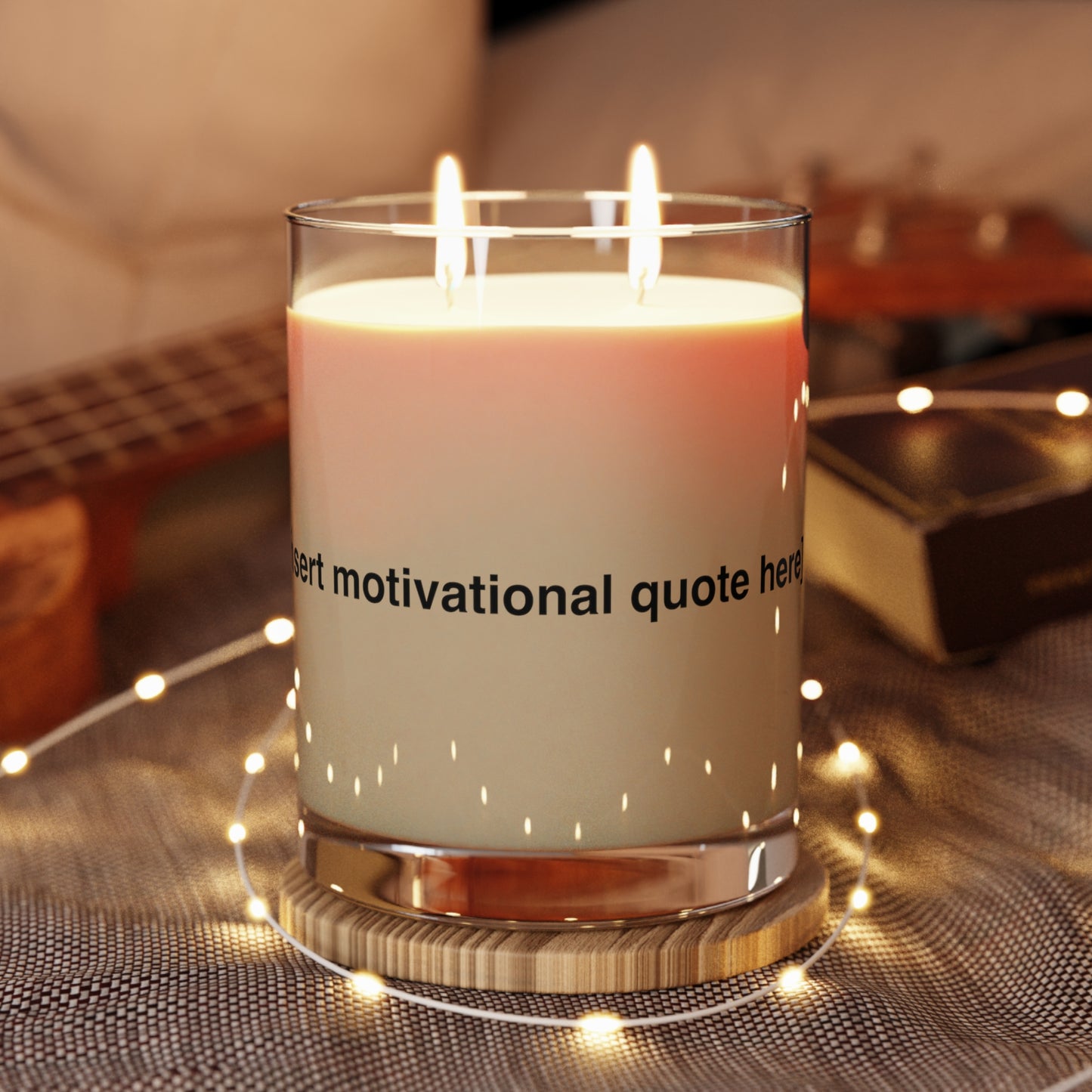 "Motivational" Scented Candle - Full Glass, 11oz