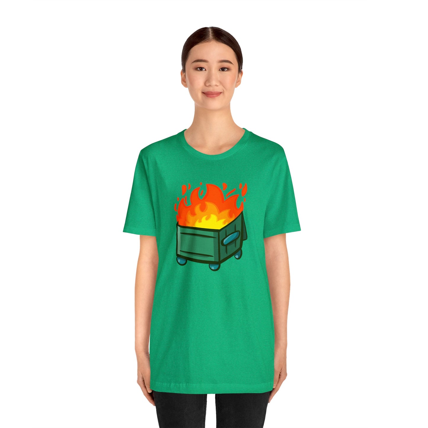 "Dumpster Fire" - Unisex Jersey Short Sleeve Tee (Multiple Color Options)