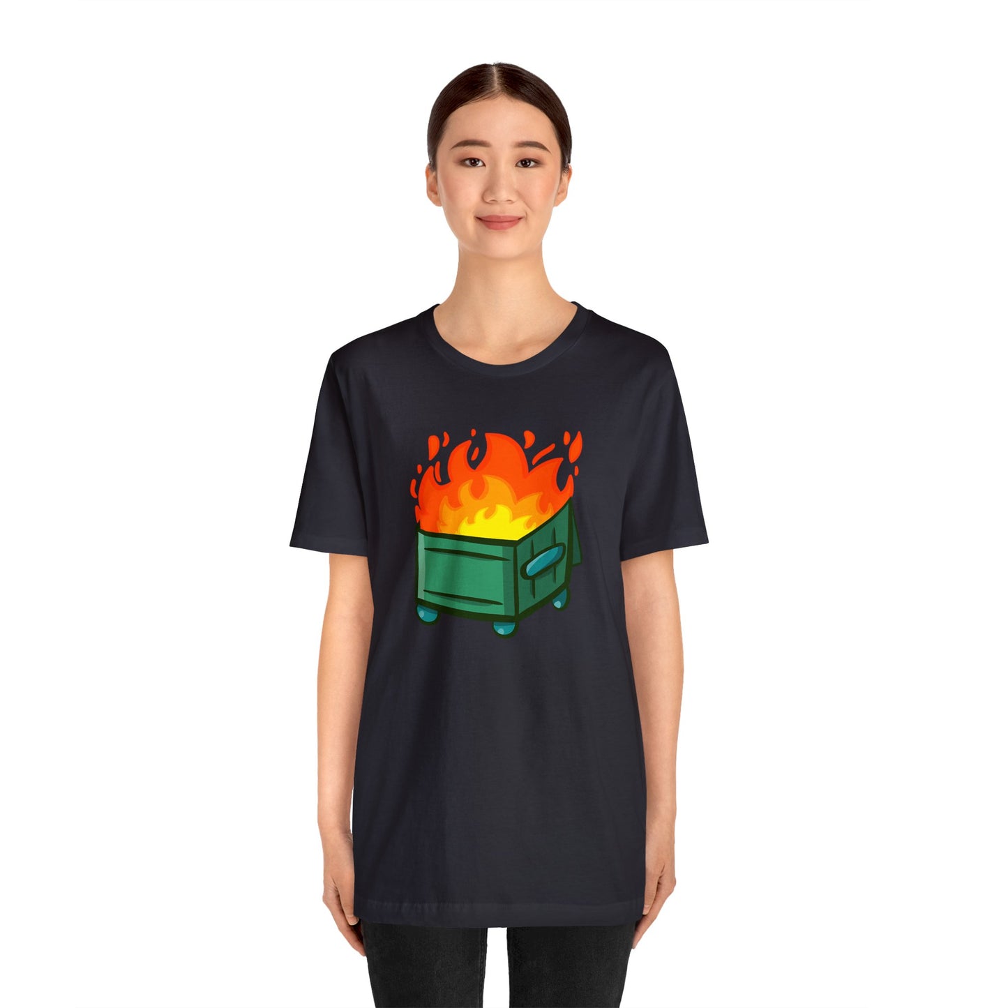 "Dumpster Fire" - Unisex Jersey Short Sleeve Tee (Multiple Color Options)