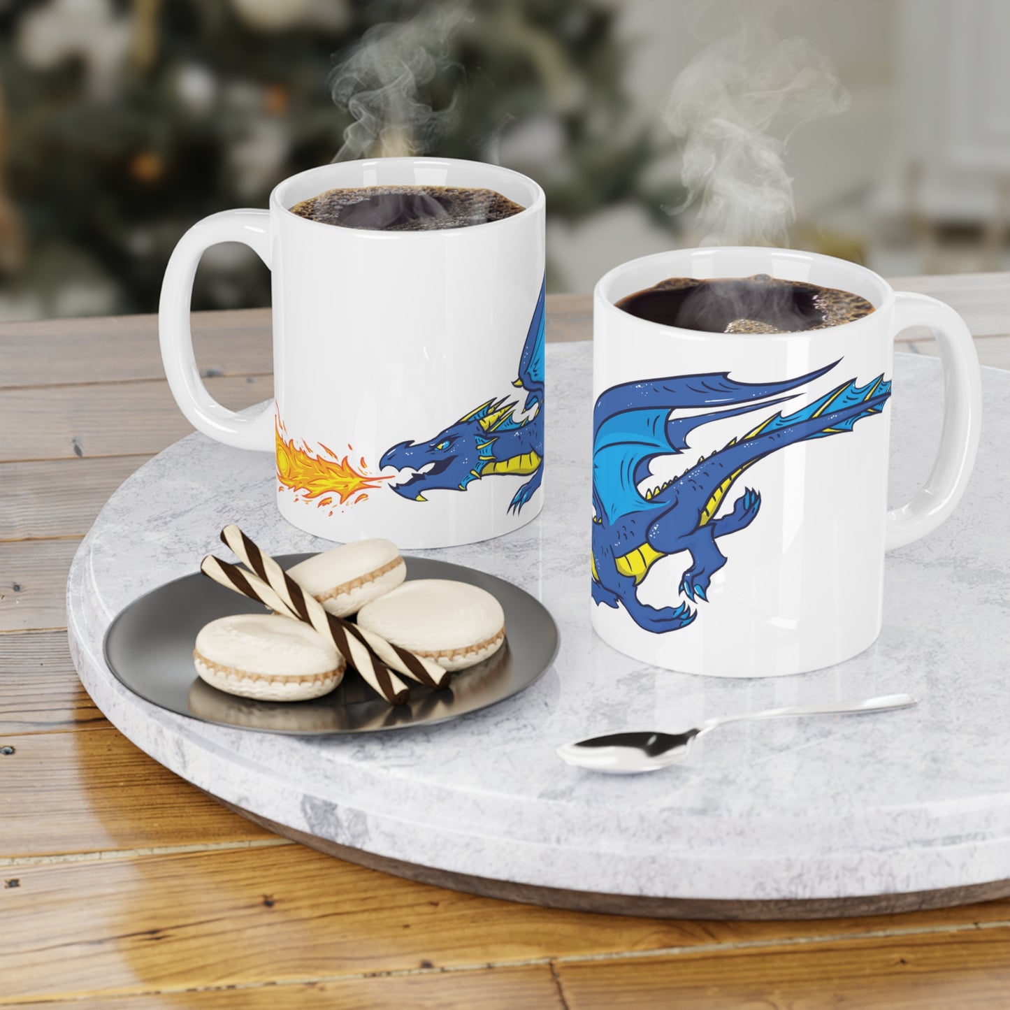 "Dragon (Blue)" - Ceramic Mugs (11oz/15oz/20oz)