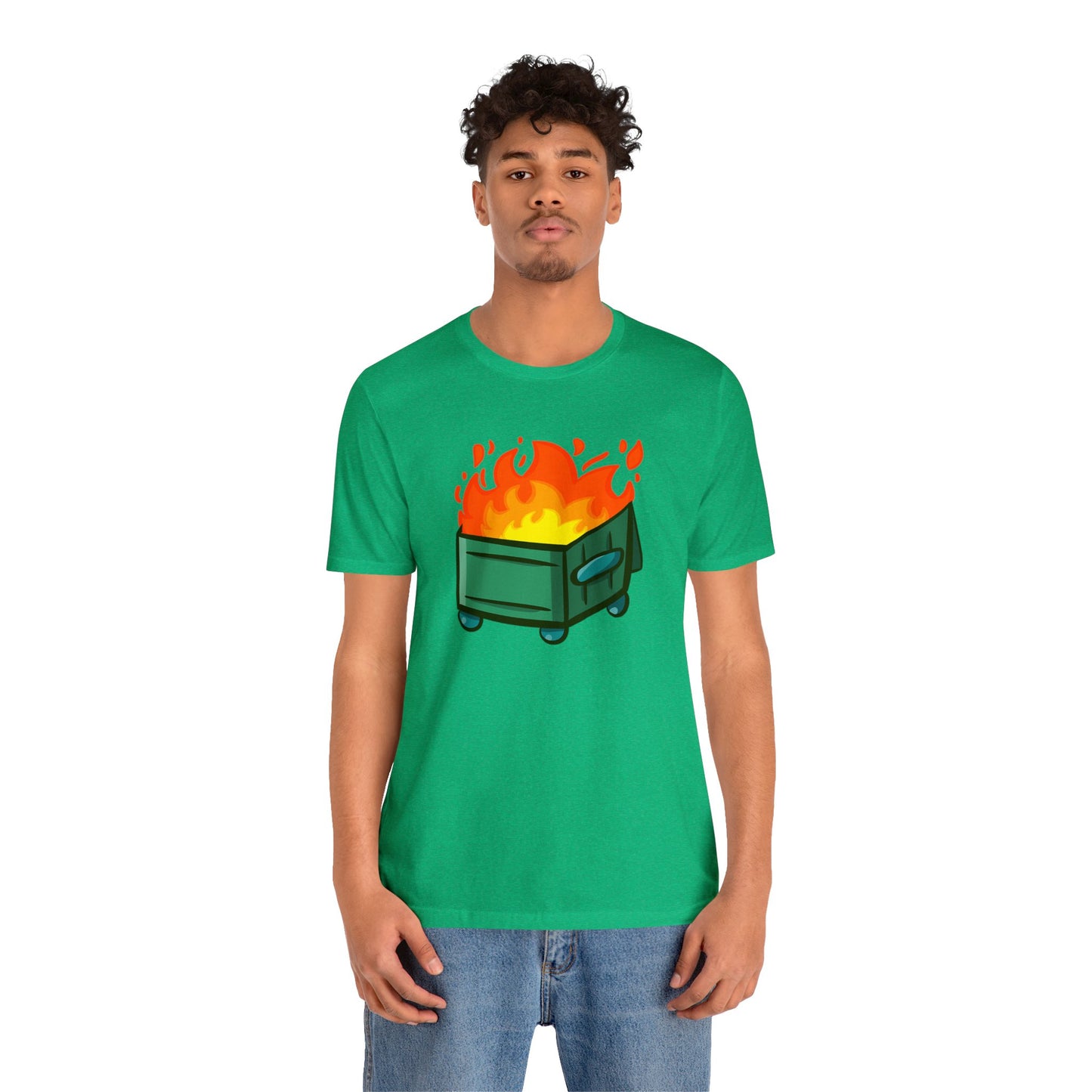 "Dumpster Fire" - Unisex Jersey Short Sleeve Tee (Multiple Color Options)