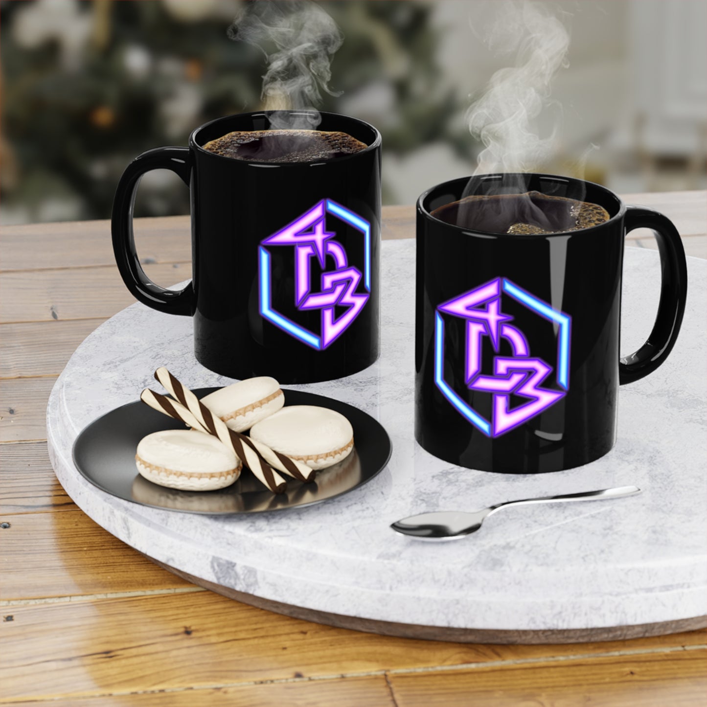 The Official 4DavidBlue Stream Mug - Black (11oz)