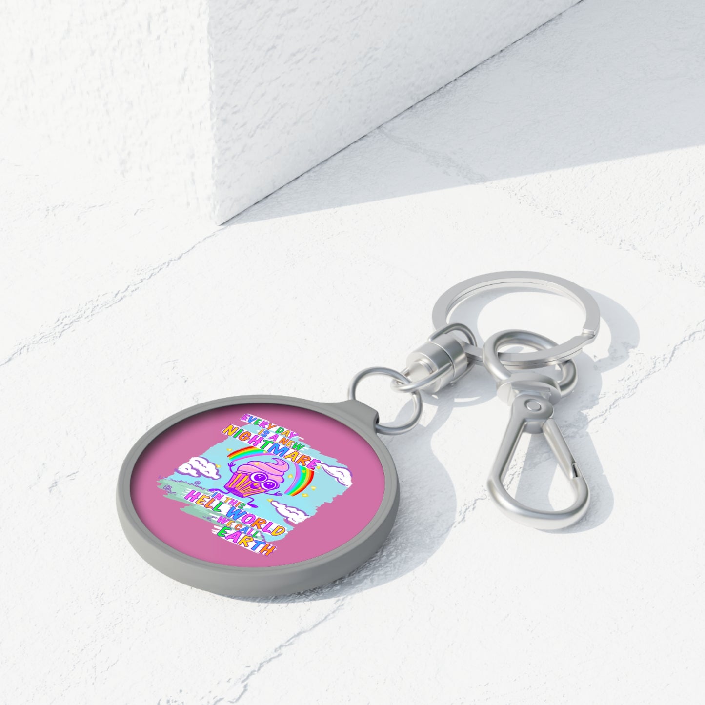 "Hell World" Keyring