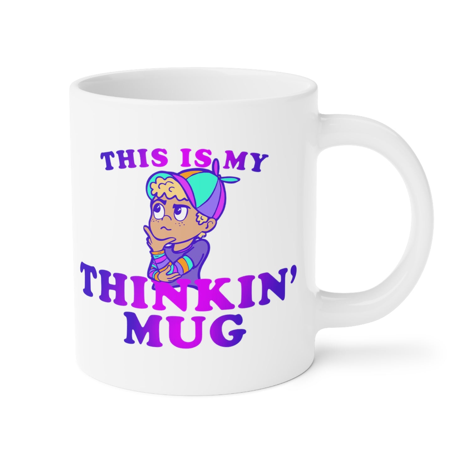 "Thinkin' Mug" Kid - Ceramic Mugs (11oz/15oz/20oz)