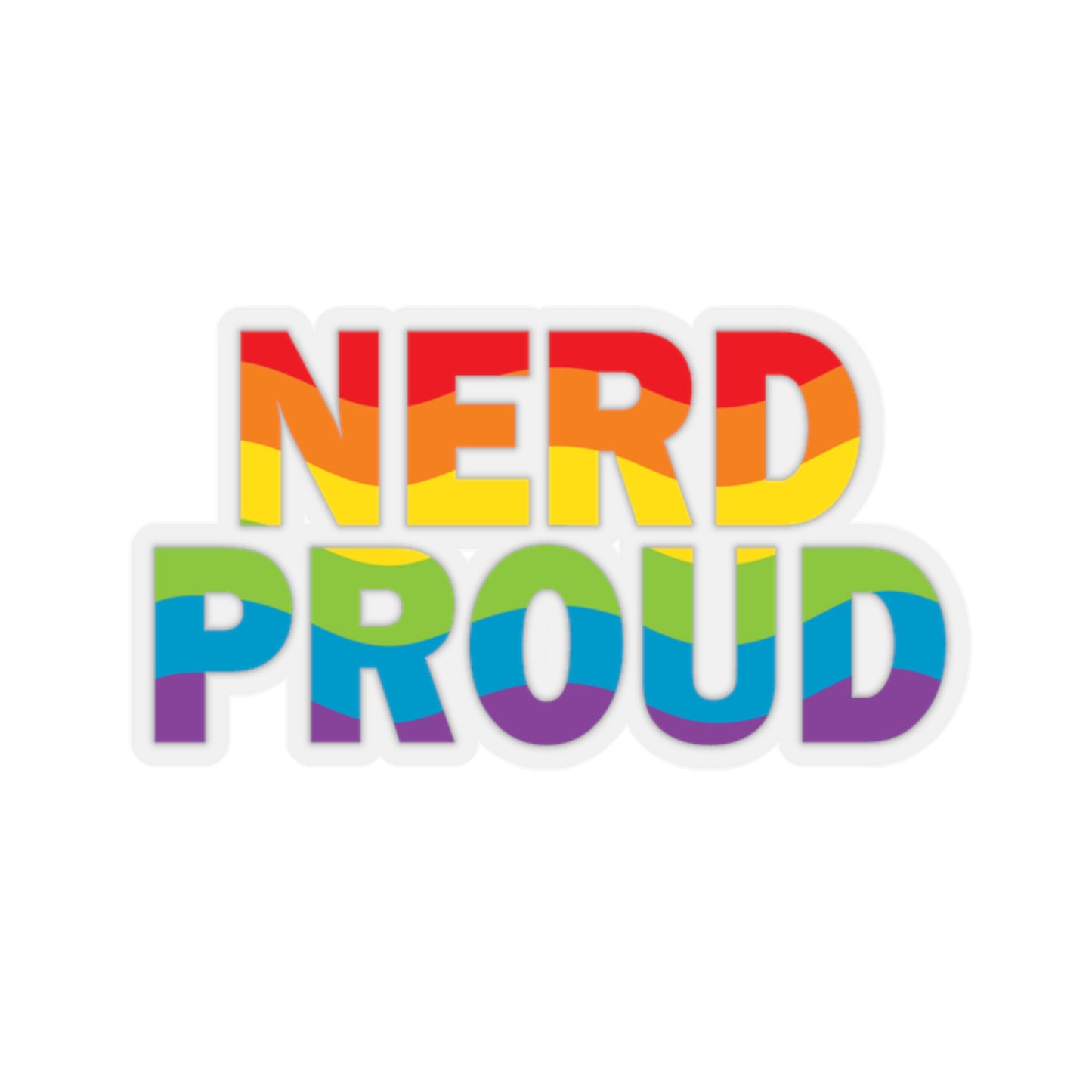 "Nerd Proud" - Kiss-Cut Stickers