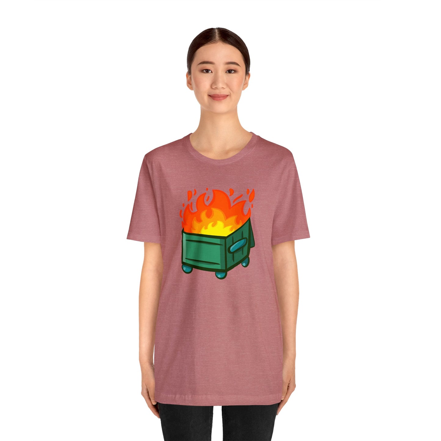 "Dumpster Fire" - Unisex Jersey Short Sleeve Tee (Multiple Color Options)