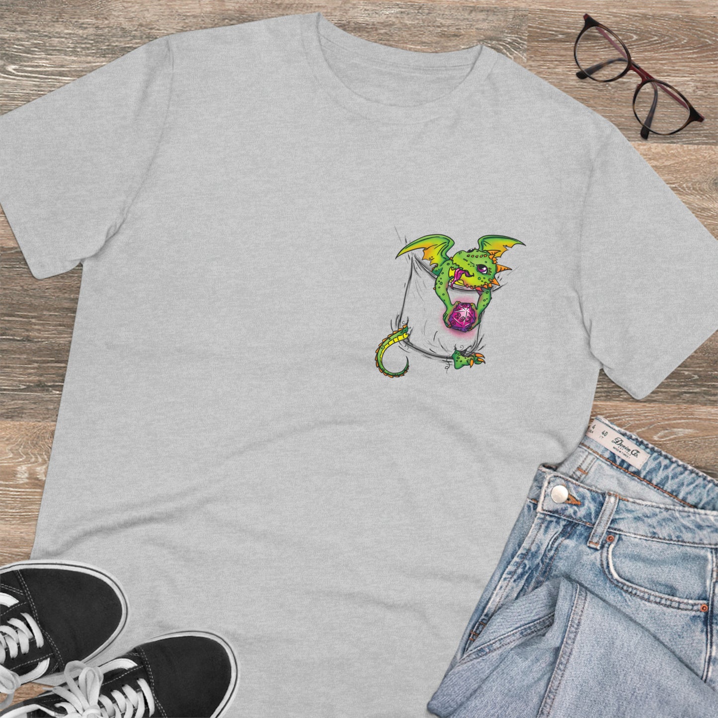 "Pocket Dragon" - Short Sleeve Tee (Organic)