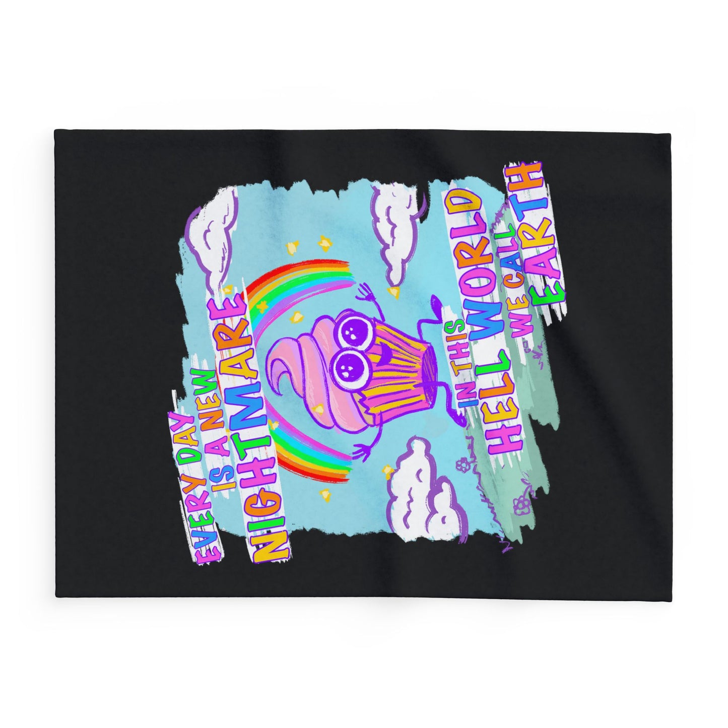 "Hell World" Arctic Fleece Blanket