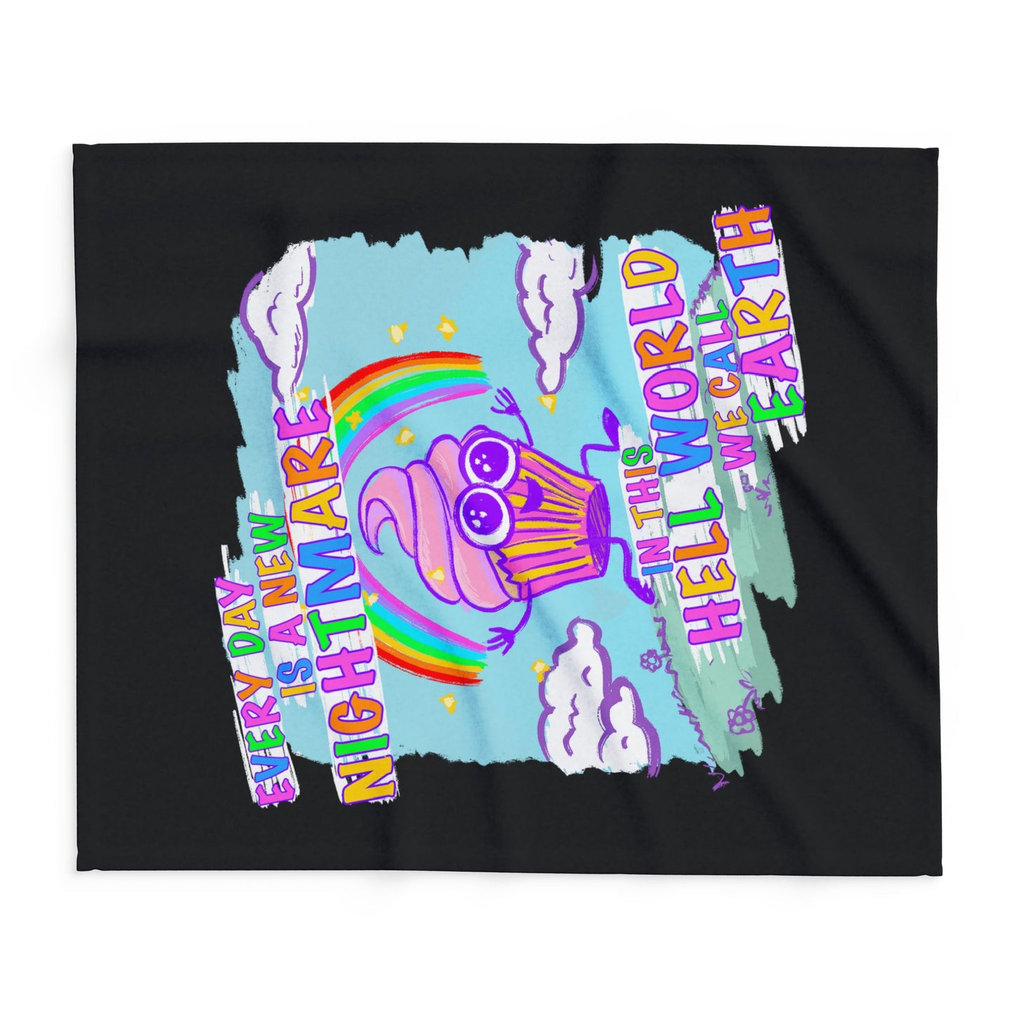 "Hell World" Arctic Fleece Blanket