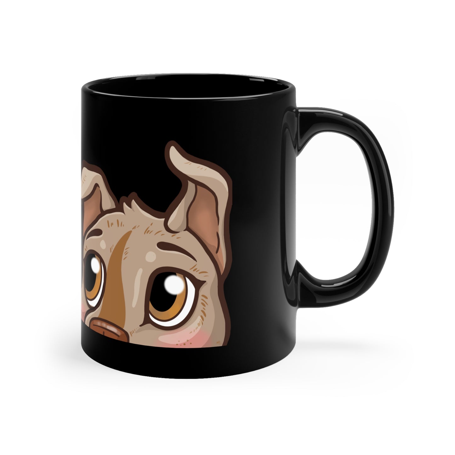 "Harley Peek" -  Black Mug (11oz)