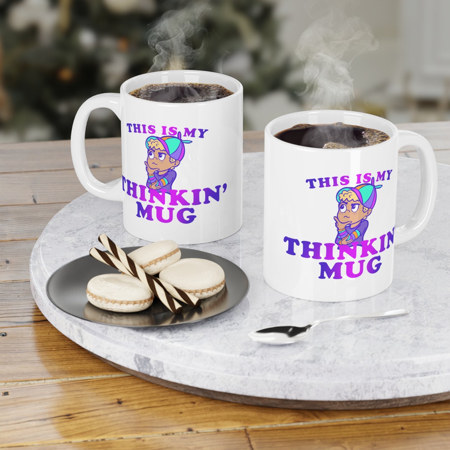 "Thinkin' Mug" Kid - Ceramic Mugs (11oz/15oz/20oz)