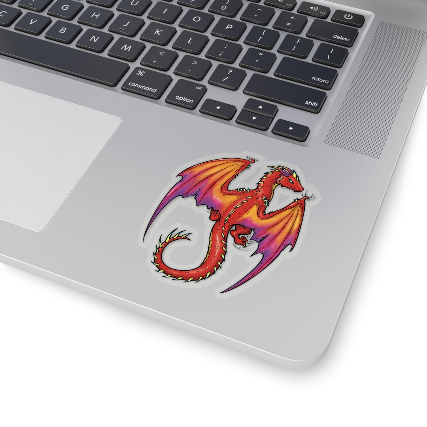 "Dragon (Red)" - Kiss-Cut Stickers (Multiple Sizes)