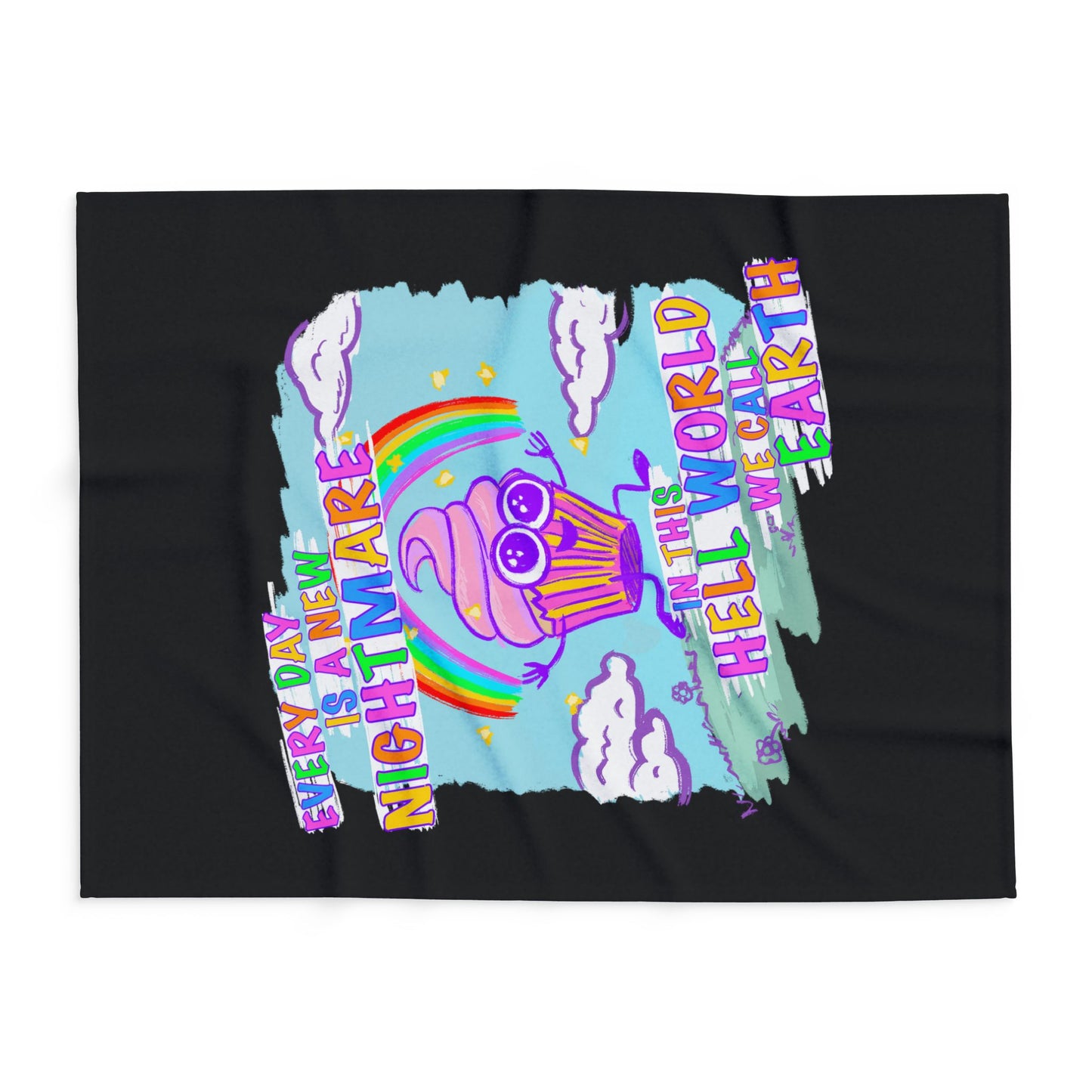 "Hell World" Arctic Fleece Blanket