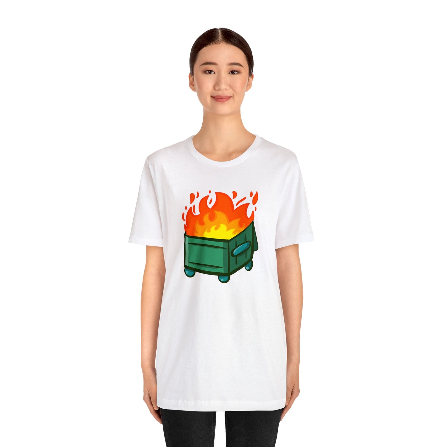 "Dumpster Fire" - Unisex Jersey Short Sleeve Tee (Multiple Color Options)