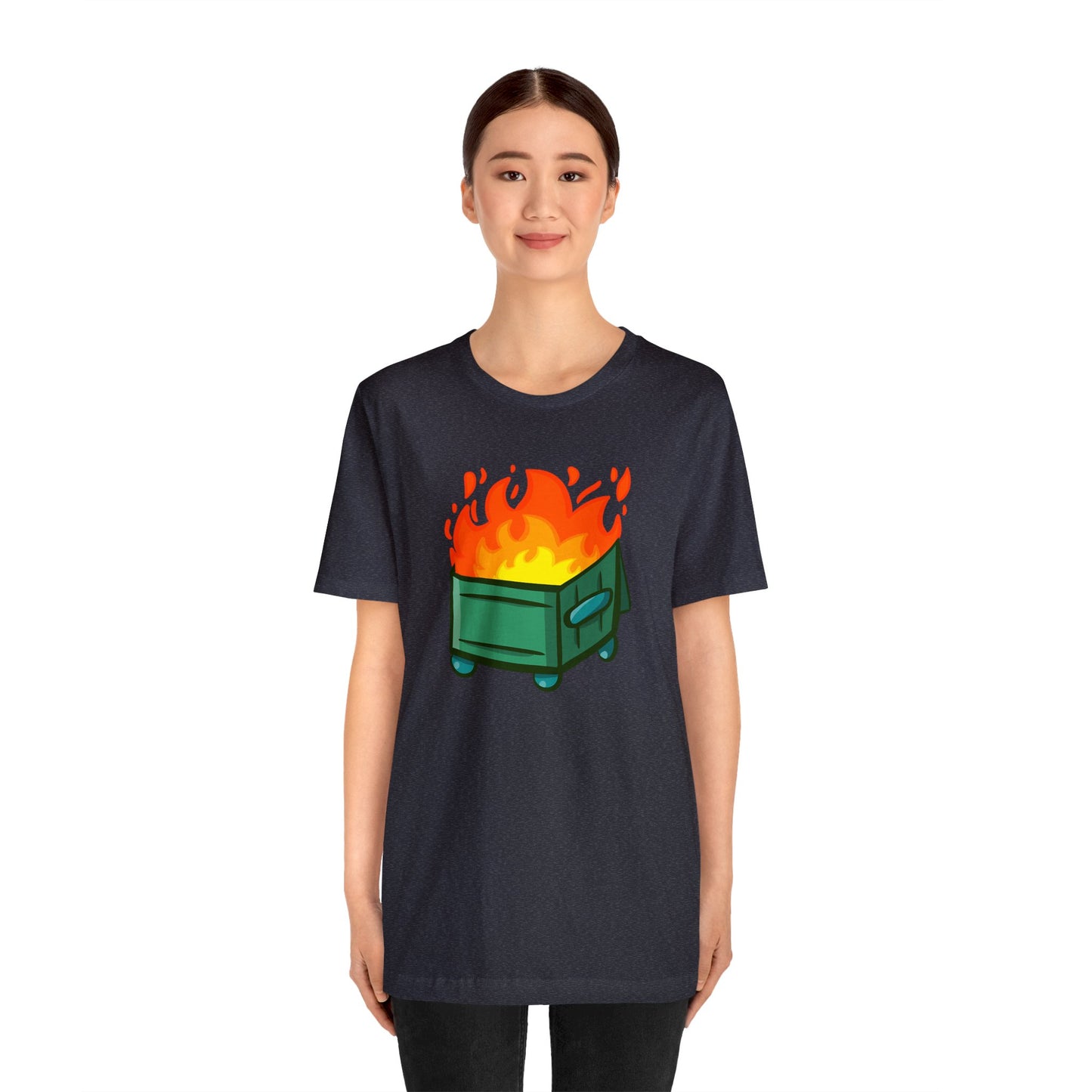 "Dumpster Fire" - Unisex Jersey Short Sleeve Tee (Multiple Color Options)