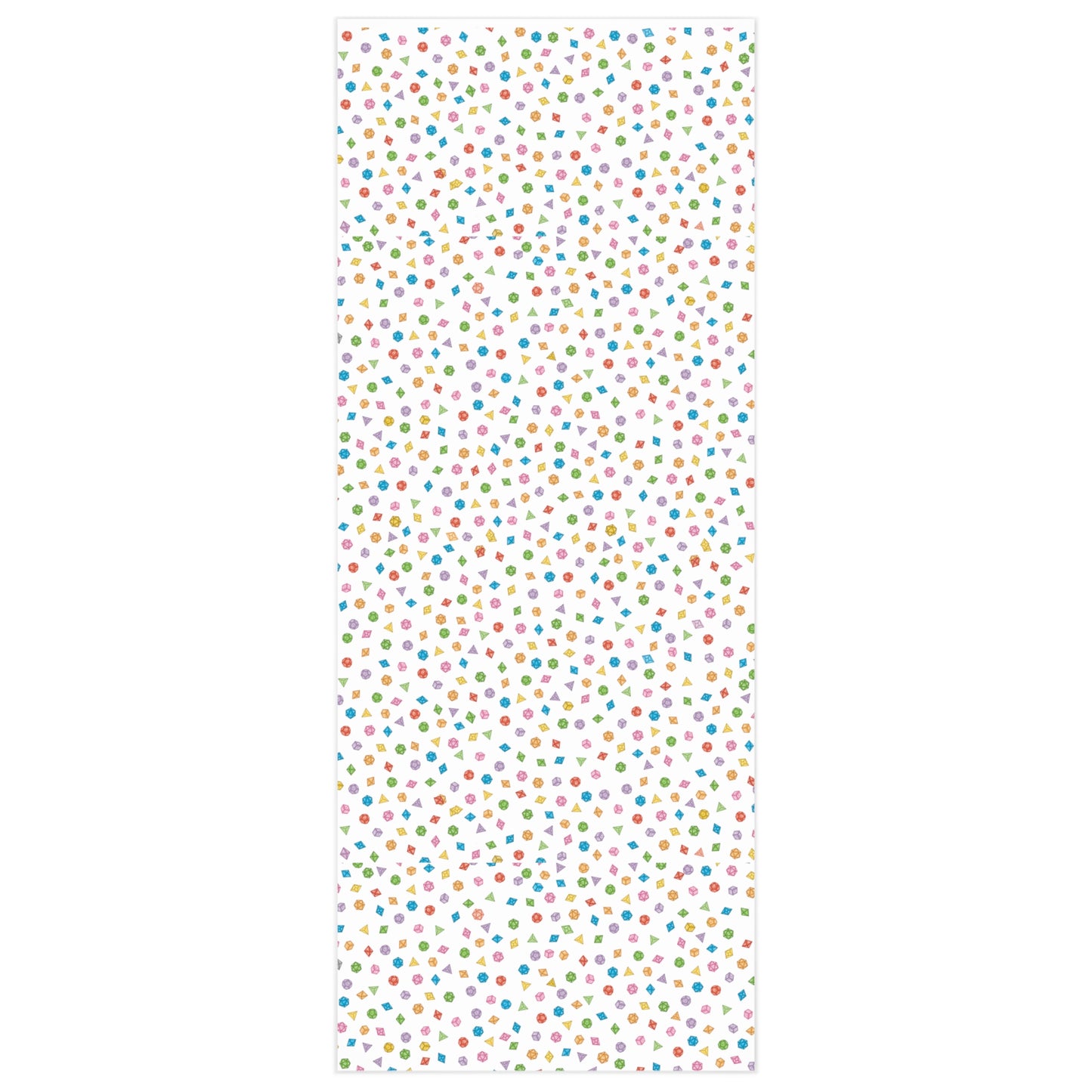 "Dice Wrap" in White - Wrapping Paper (2 sizes)