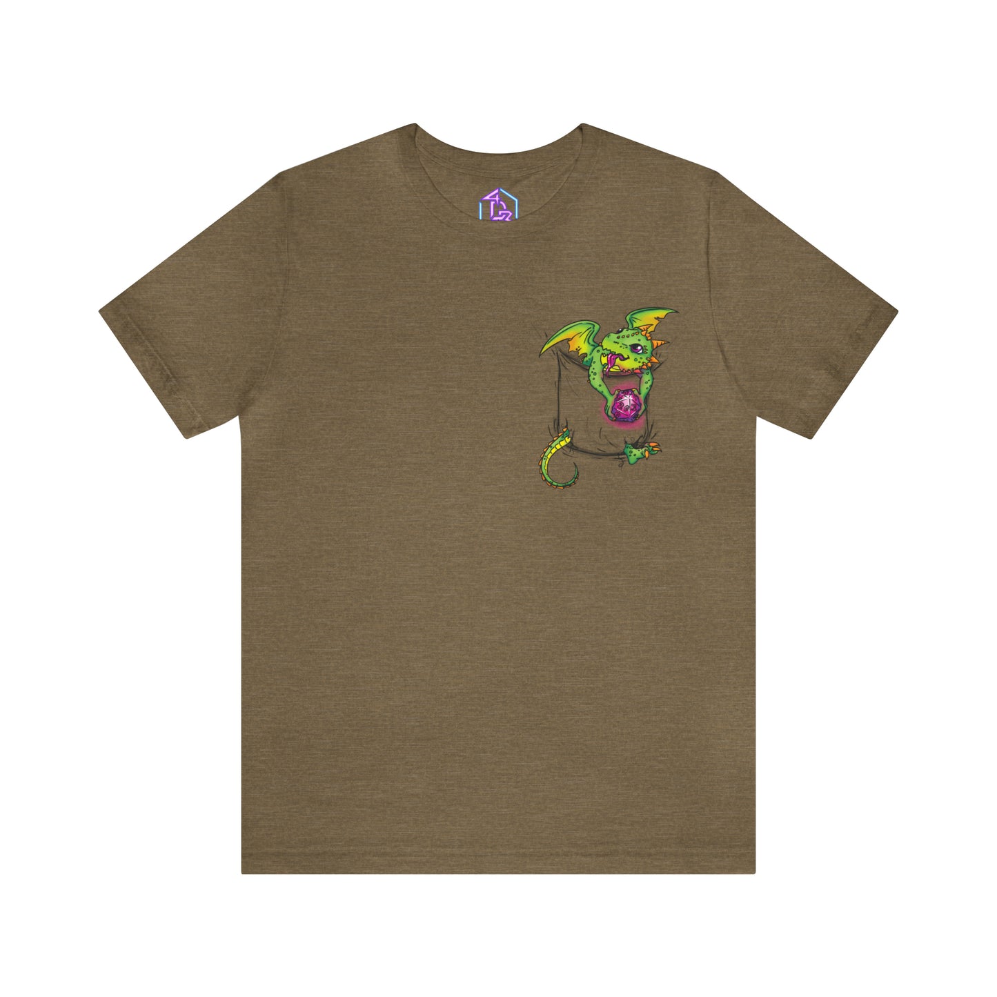 "Pocket Dragon" - Short Sleeve Tee (Multiple Color Options)