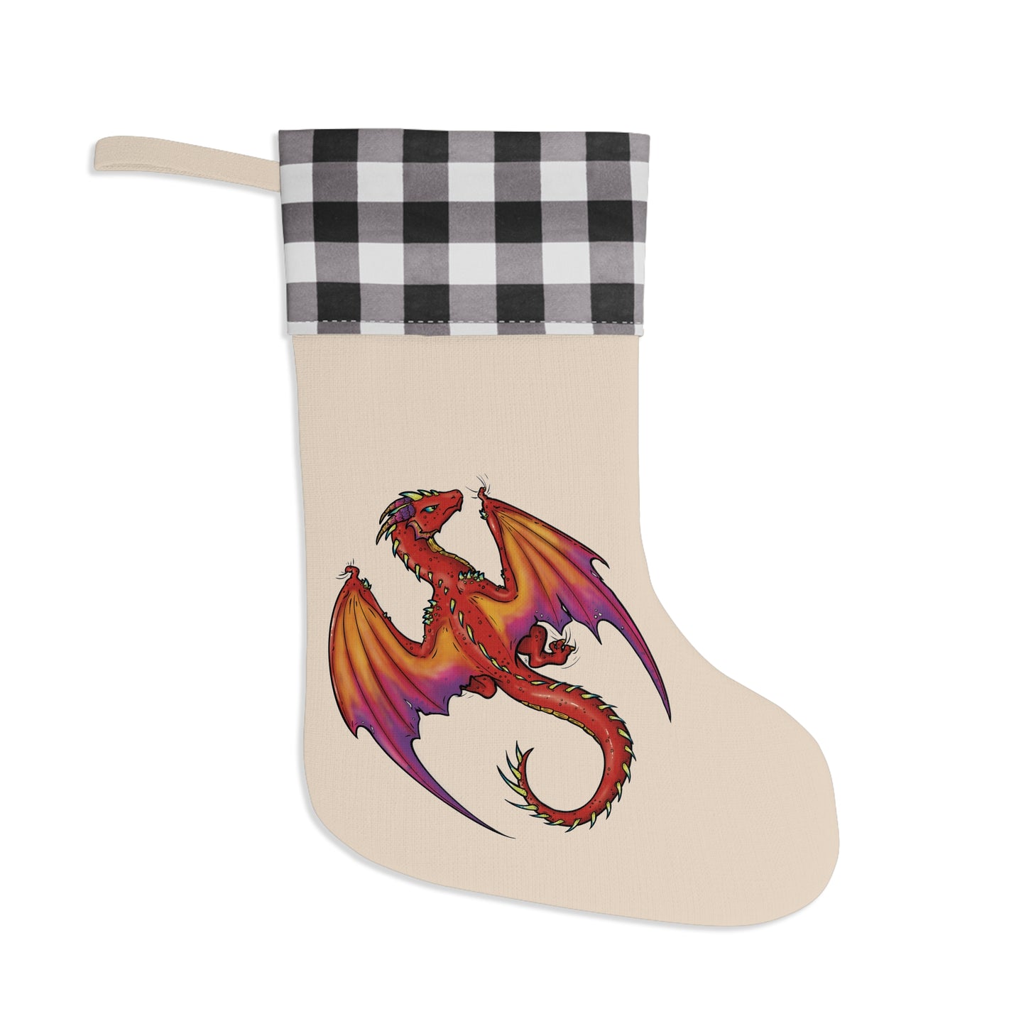 "Dragon (Red)" - Christmas Stocking