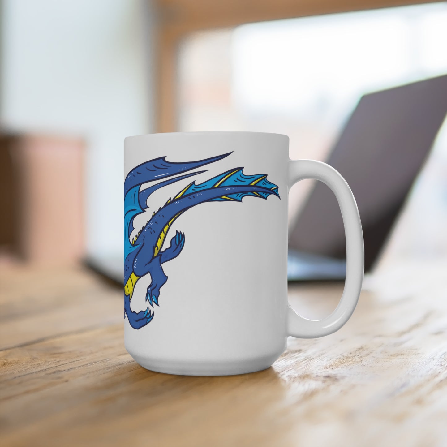 "Dragon (Blue)" - Ceramic Mugs (11oz/15oz/20oz)