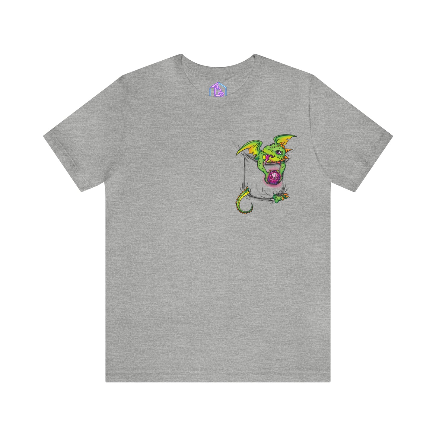 "Pocket Dragon" - Short Sleeve Tee (Multiple Color Options)