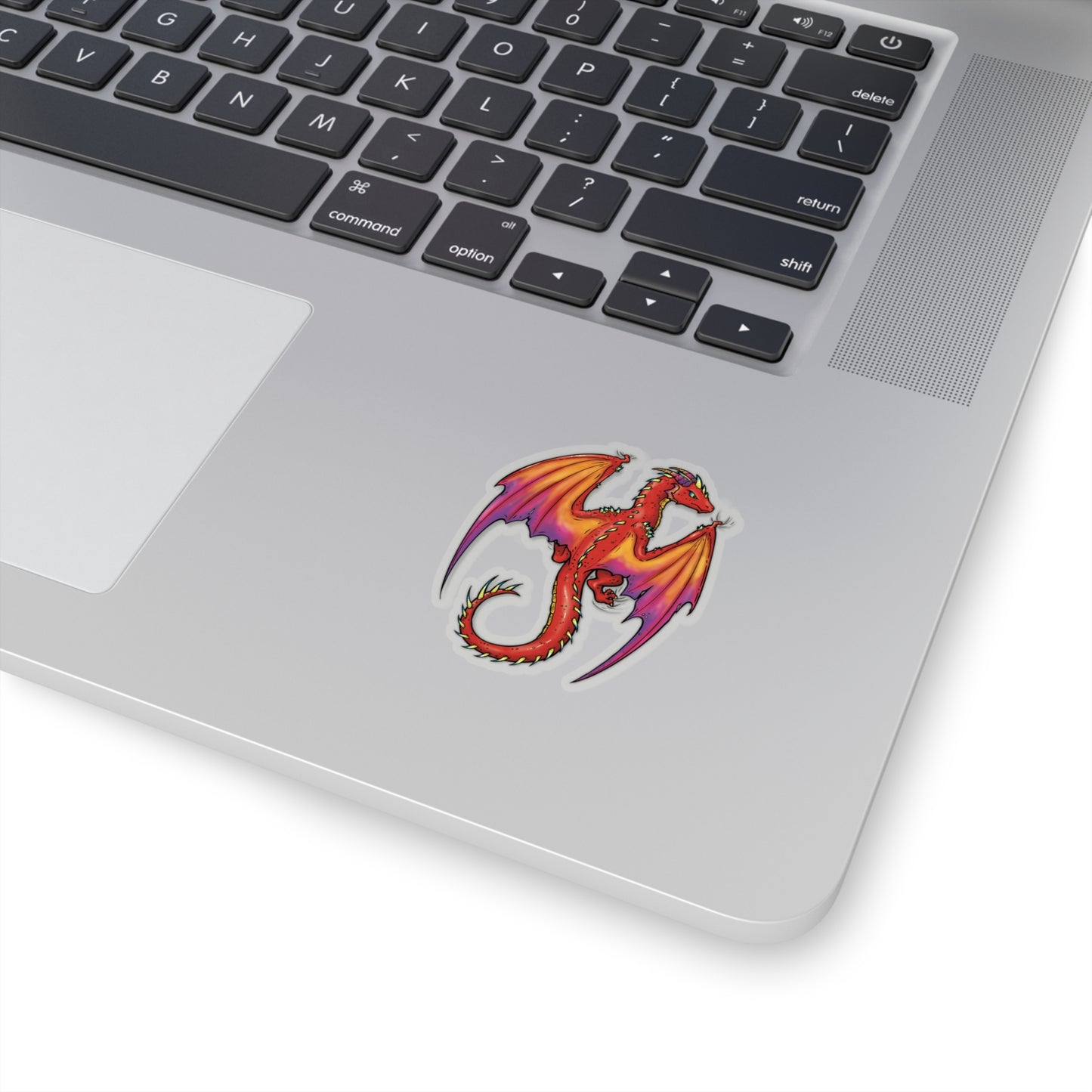 "Dragon (Red)" - Kiss-Cut Stickers (Multiple Sizes)