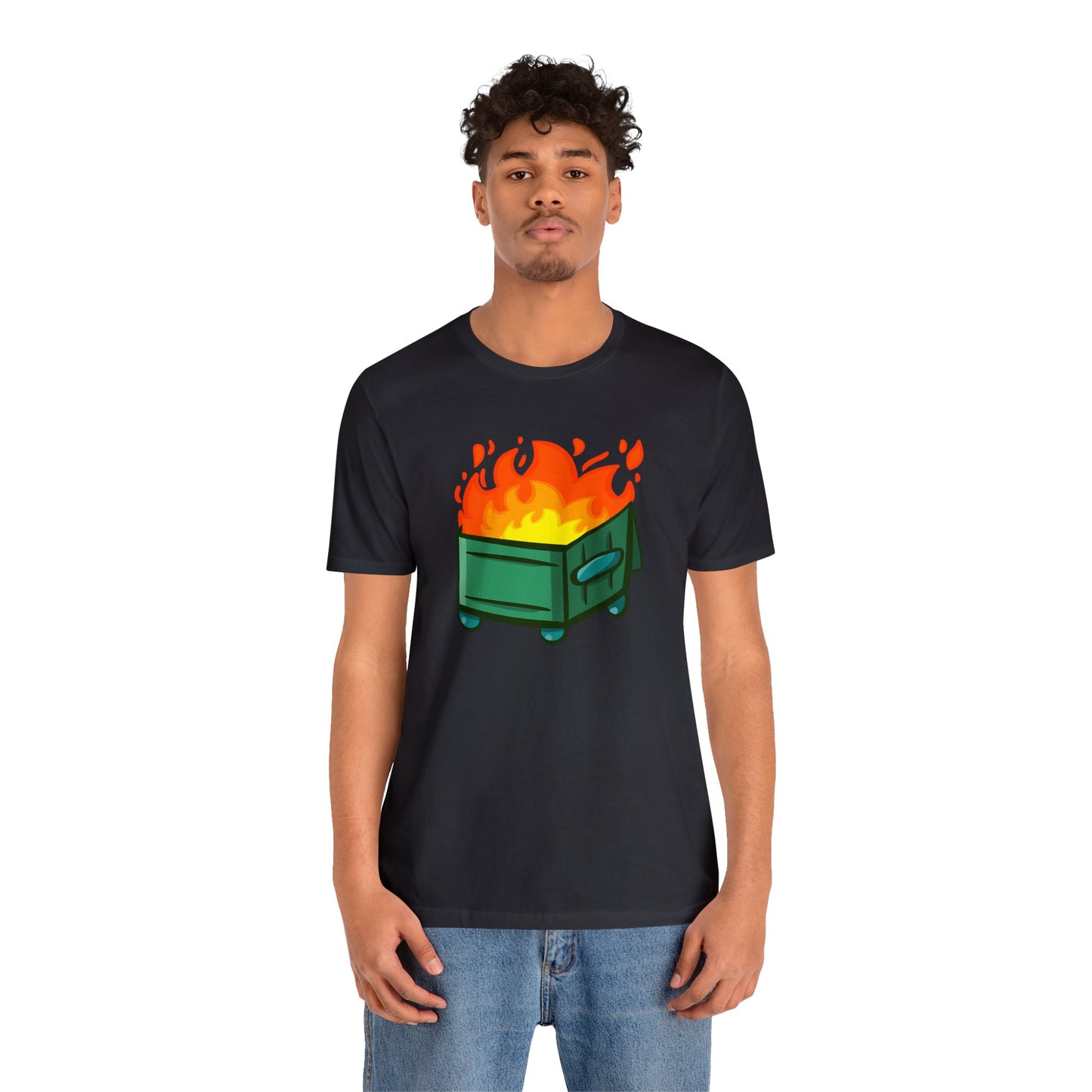 "Dumpster Fire" - Unisex Jersey Short Sleeve Tee (Multiple Color Options)