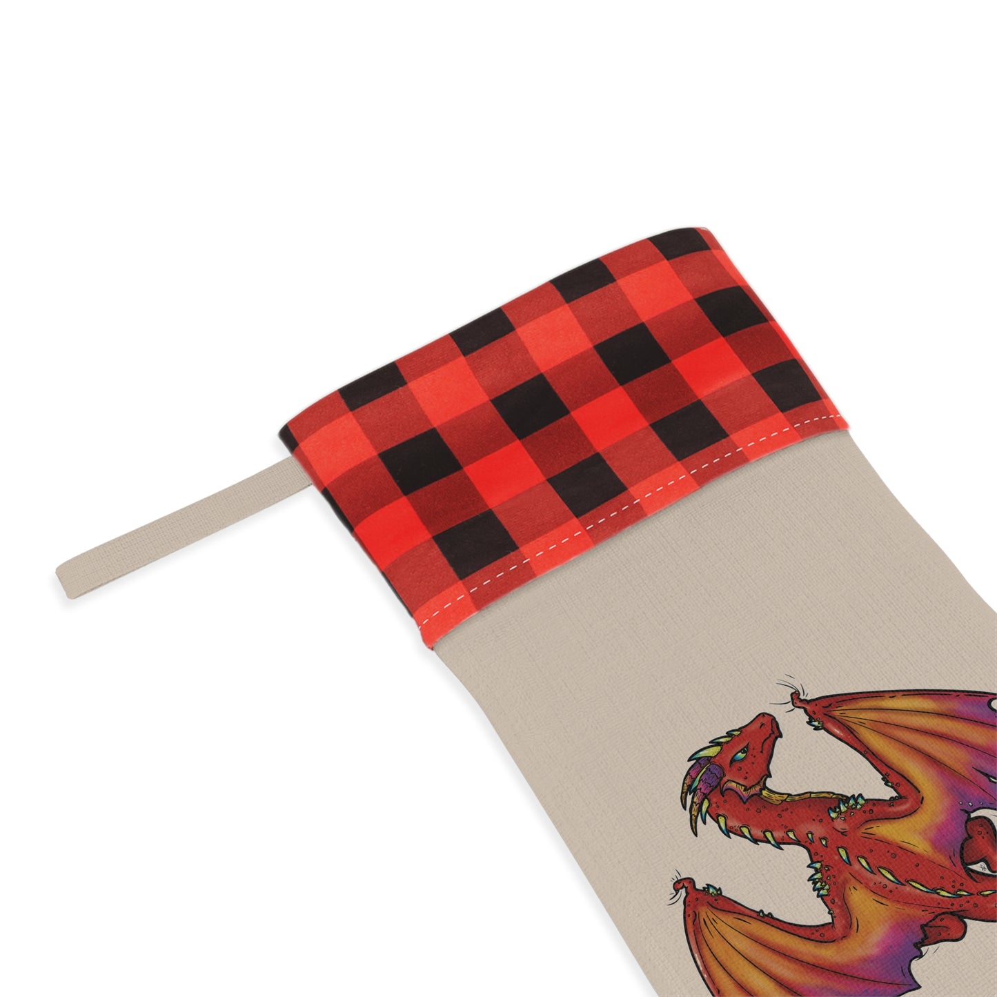 "Dragon (Red)" - Christmas Stocking