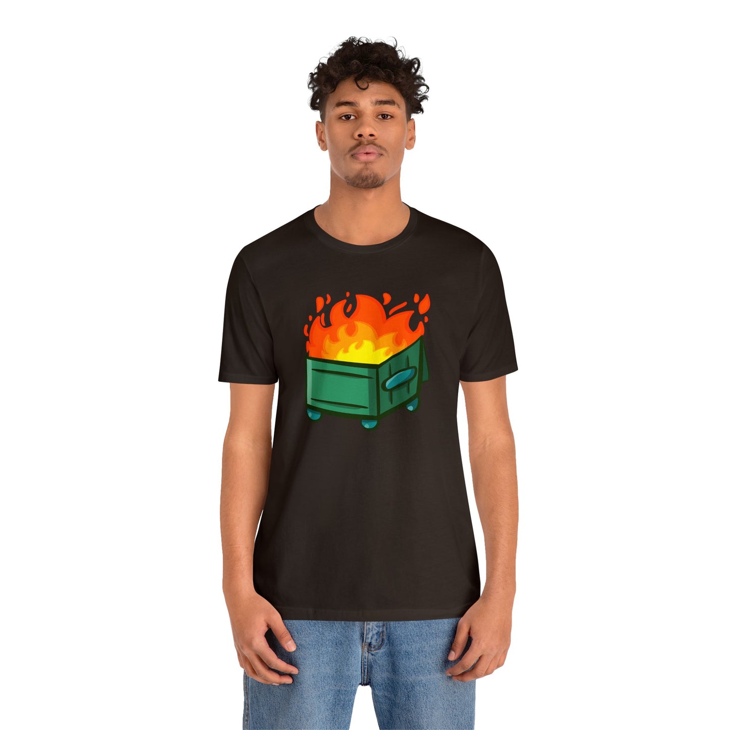 "Dumpster Fire" - Unisex Jersey Short Sleeve Tee (Multiple Color Options)