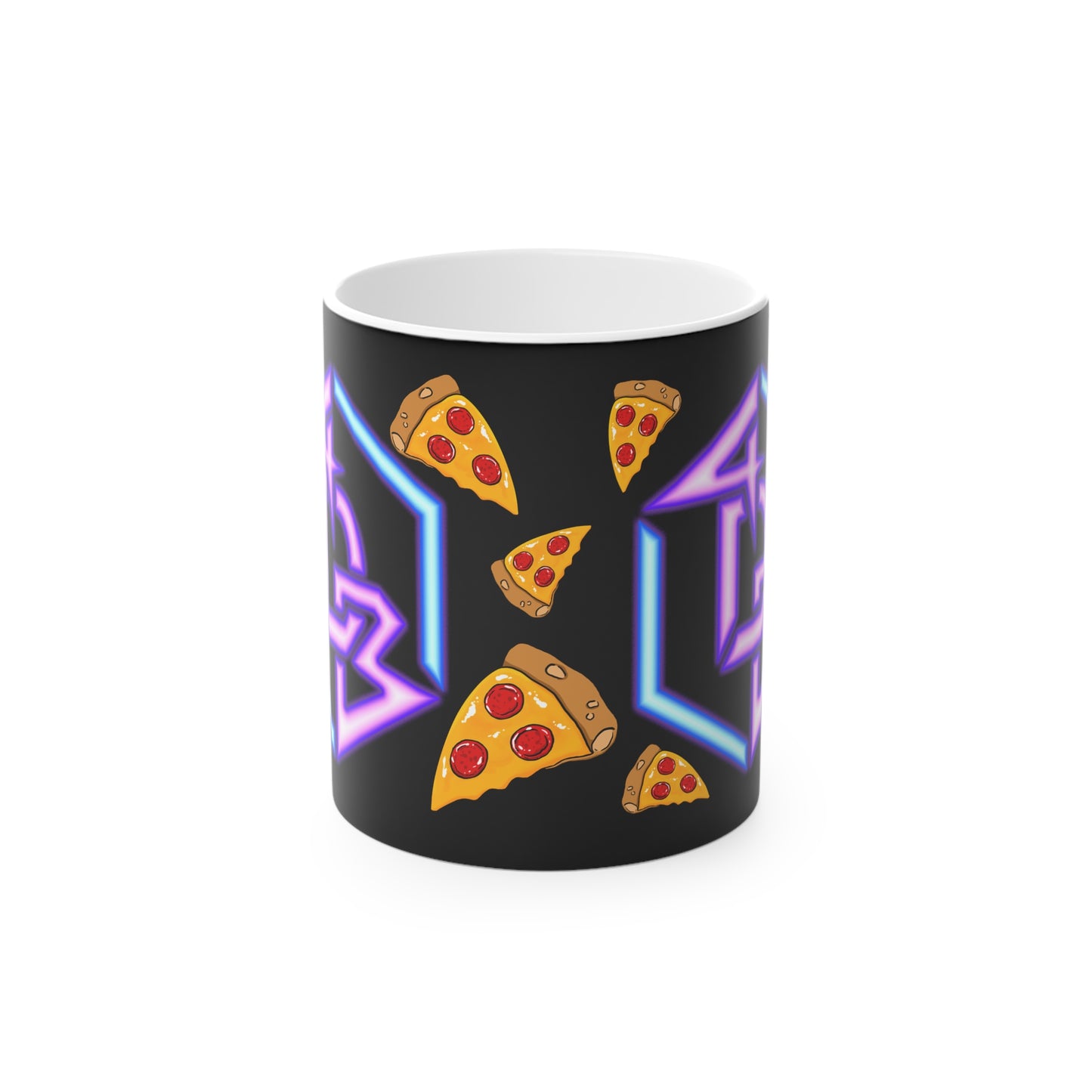 The Official 4DavidBlue Stream MAGIC PIZZA MUG! -  Black 11oz