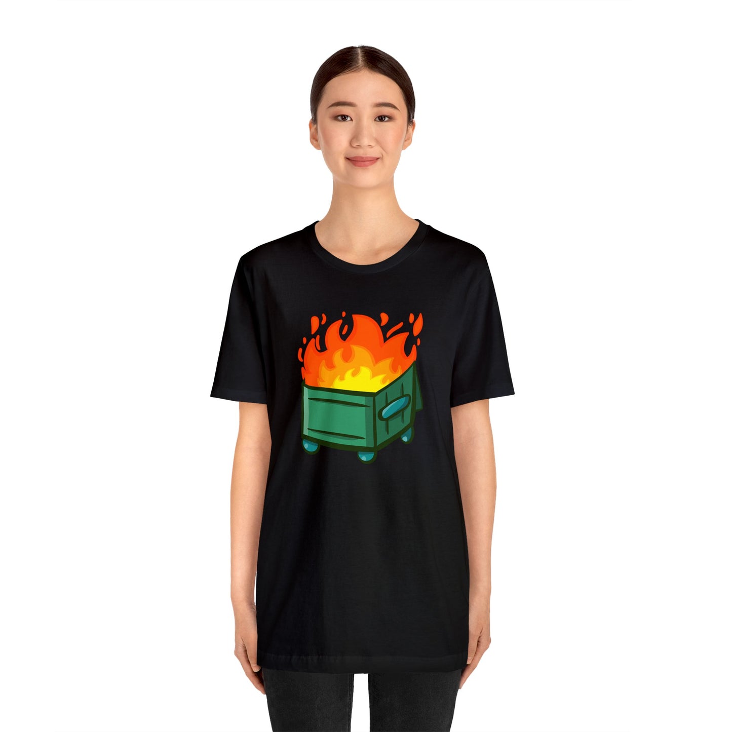 "Dumpster Fire" - Unisex Jersey Short Sleeve Tee (Multiple Color Options)