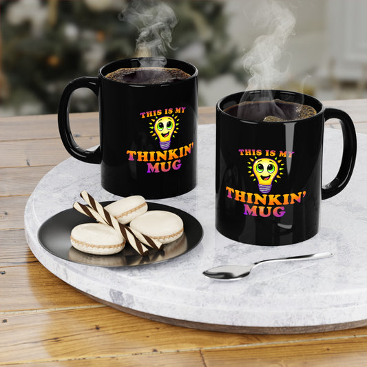 "Thinkin' Mug" Bulb - Black Mug (11oz)