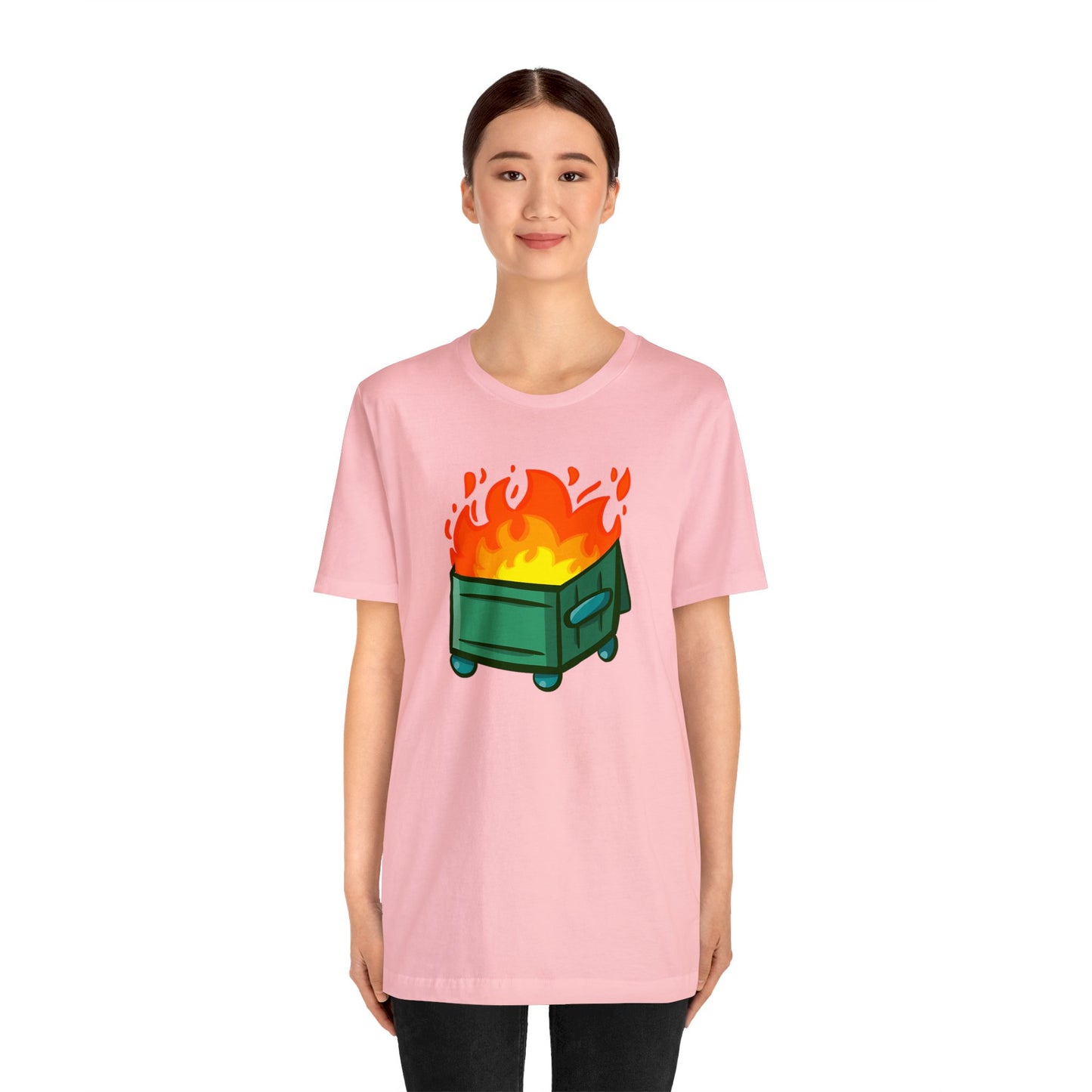 "Dumpster Fire" - Unisex Jersey Short Sleeve Tee (Multiple Color Options)