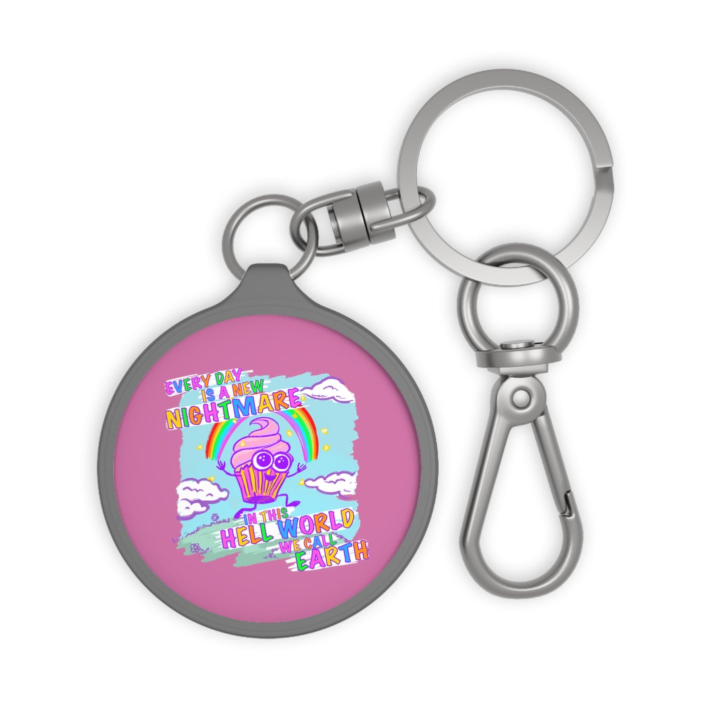 "Hell World" Keyring