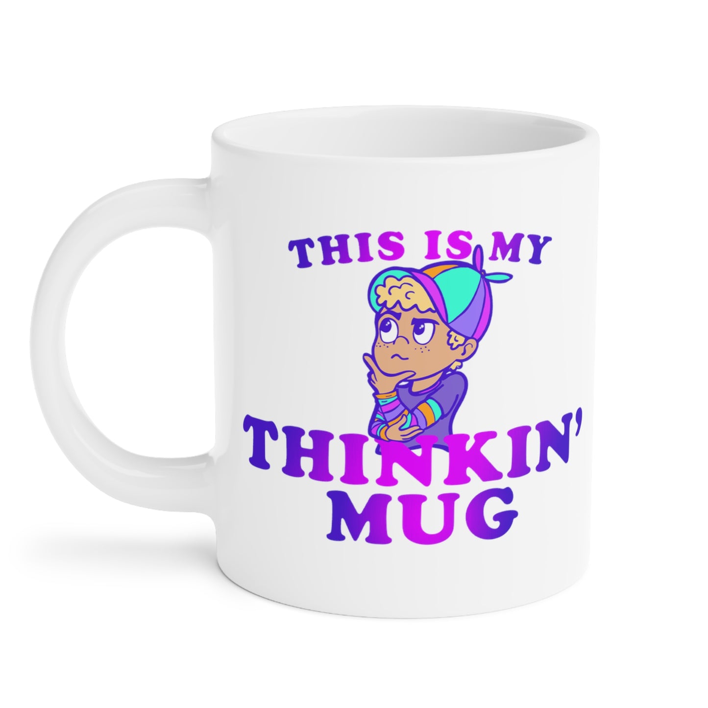 "Thinkin' Mug" Kid - Ceramic Mugs (11oz/15oz/20oz)