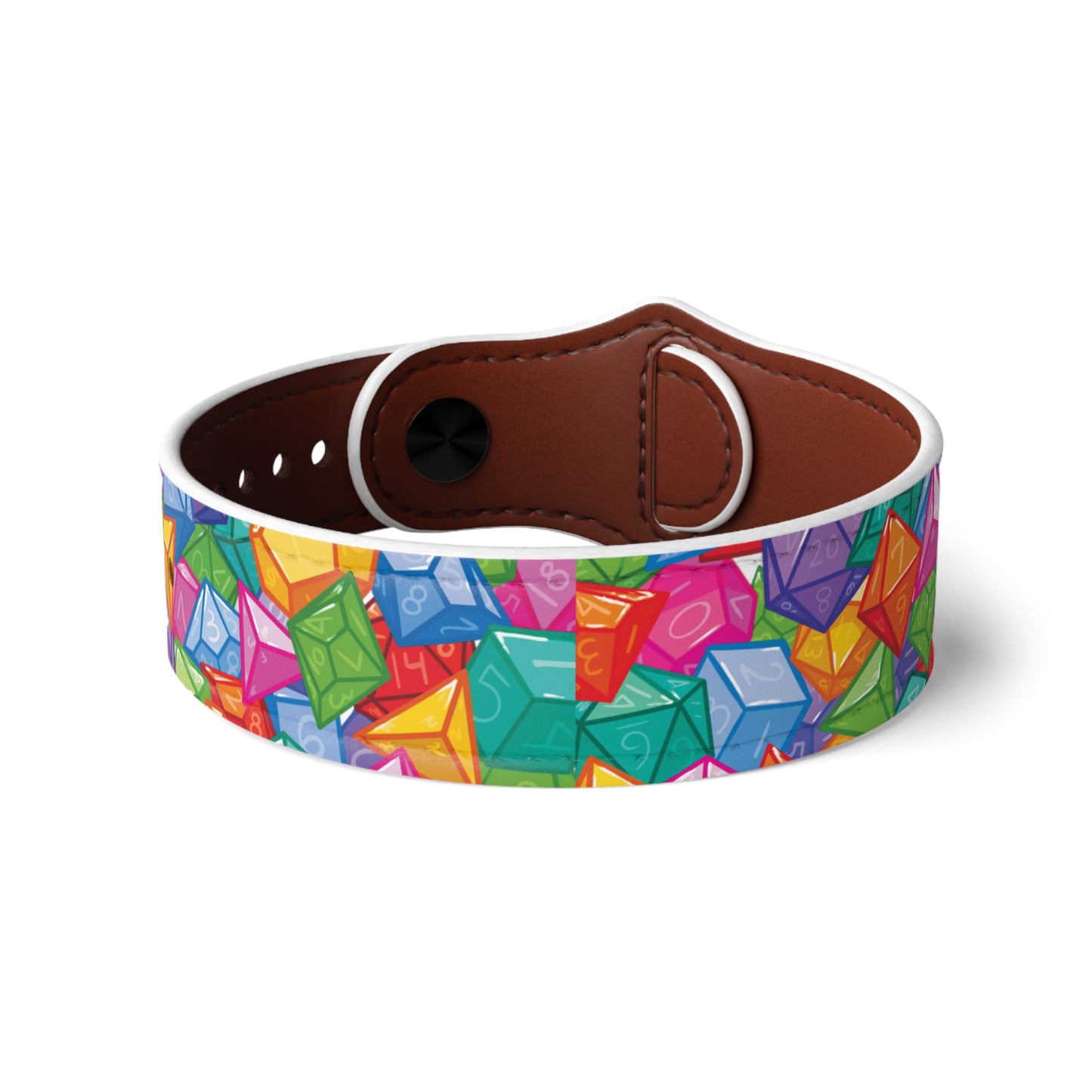 "Dice" - Faux Leather Wristband